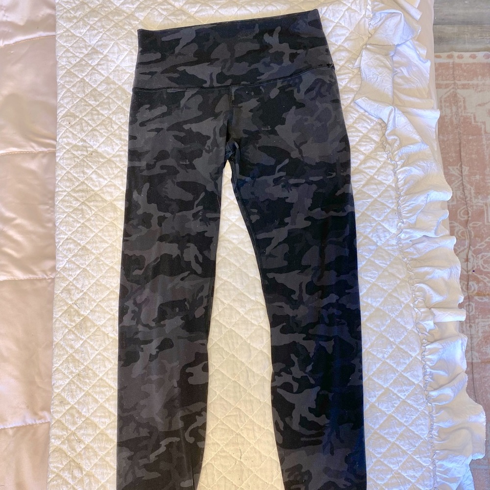 Lululemon Align Leggings Deep Coal Camo Black
